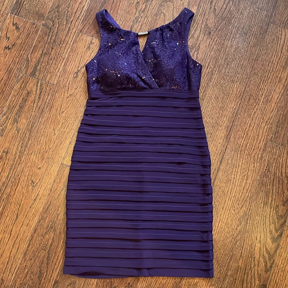 Purple Dress Size 10 Sequins